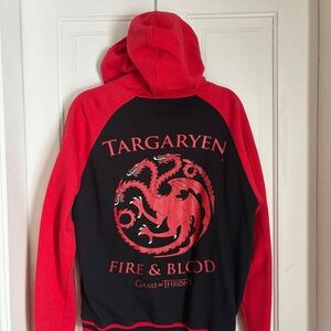 GAME OF THRONES Red and Black Hoodie